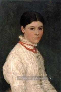 Agnes Mary Webster moderne Sir George Clausen Peinture à l'huile